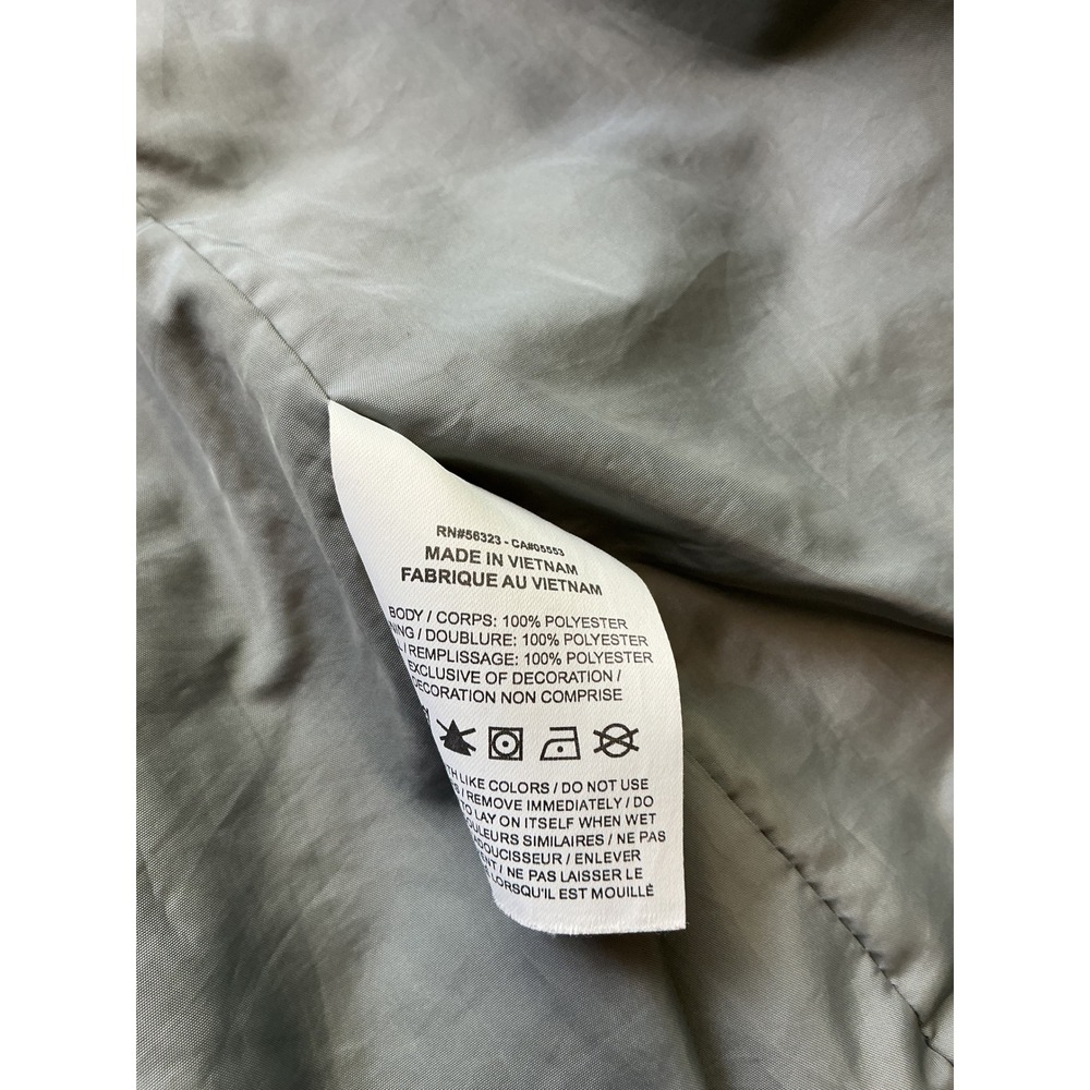 Nike Womens Puffer Vest Grey Purple Colorblock Quilted Full Zip Size Large - Picture 7 of 8